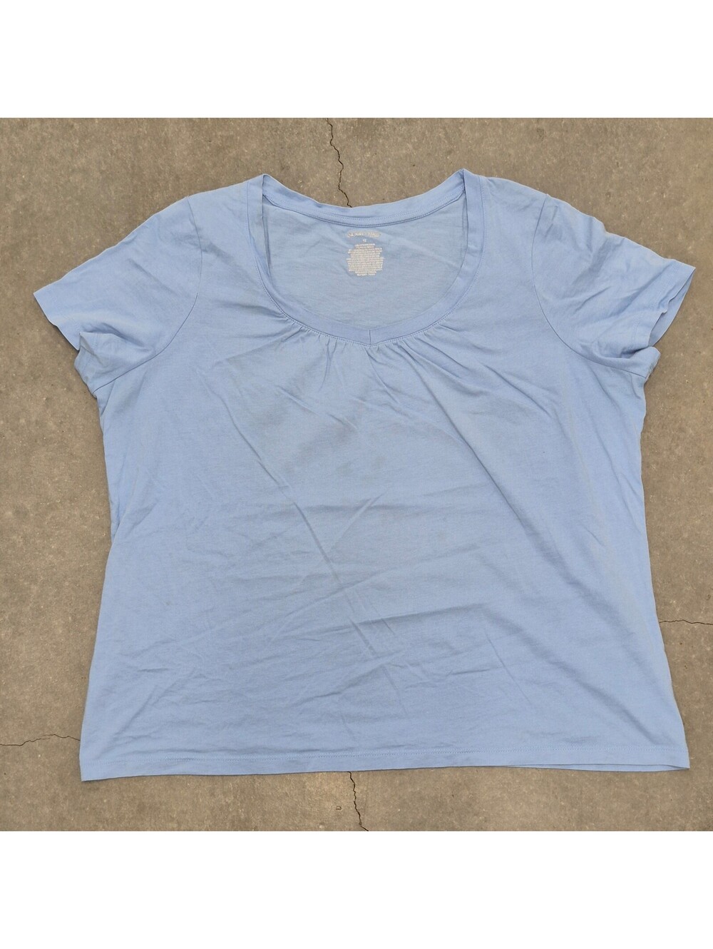 St. John's Bay Plain Blue T Shirt
